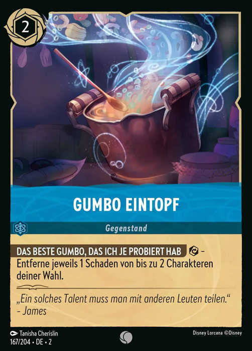 Lorcana Aufstieg der Flutgestalten 2-167 C Gumbo Eintopf Saphir