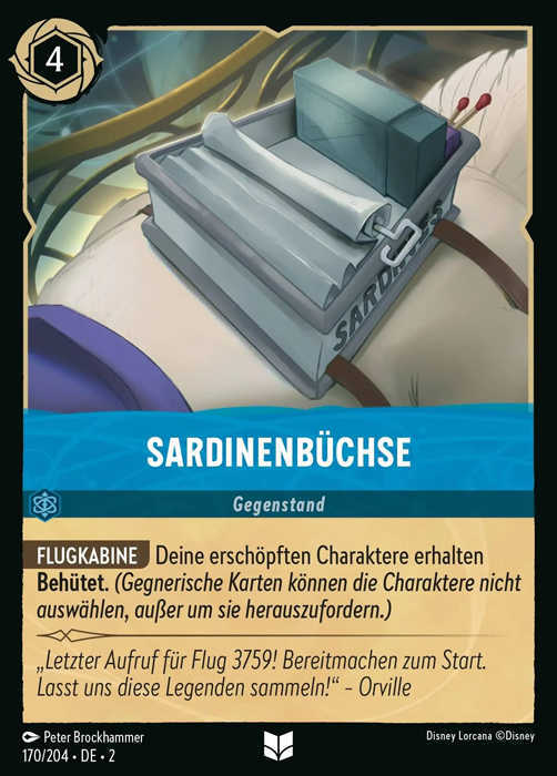 Lorcana Aufstieg der Flutgestalten 2-170 UC Sardinenbüchse Saphir