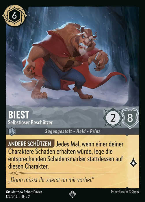 Lorcana Aufstieg der Flutgestalten 2-172 SR Biest Stahl
