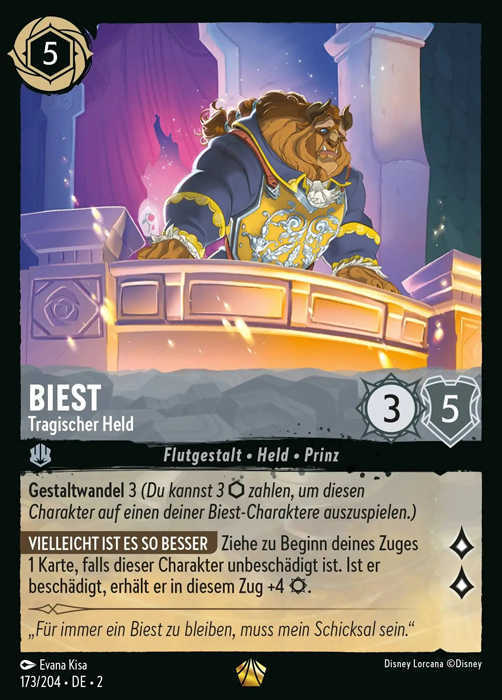 Lorcana Aufstieg der Flutgestalten 2-173 L Biest Stahl
