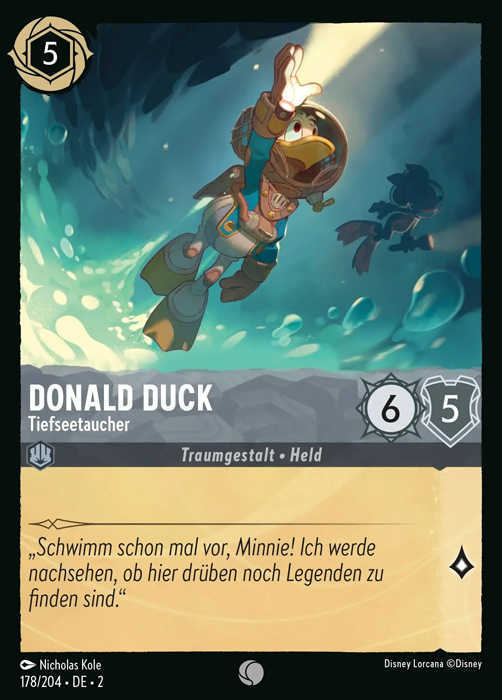 Lorcana Aufstieg der Flutgestalten 2-178 C Donald Duck Stahl