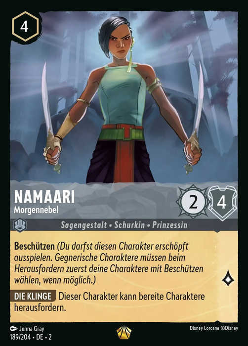 Lorcana Aufstieg der Flutgestalten 2-189 L Namaari Stahl