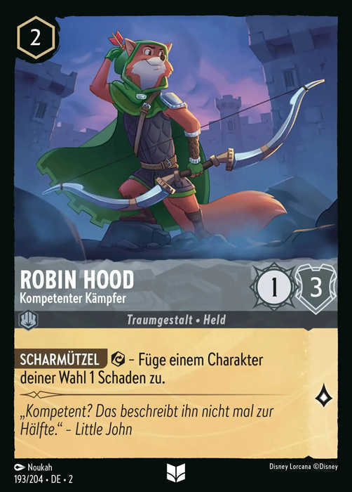 Lorcana Aufstieg der Flutgestalten 2-193 UC Robin Hood
