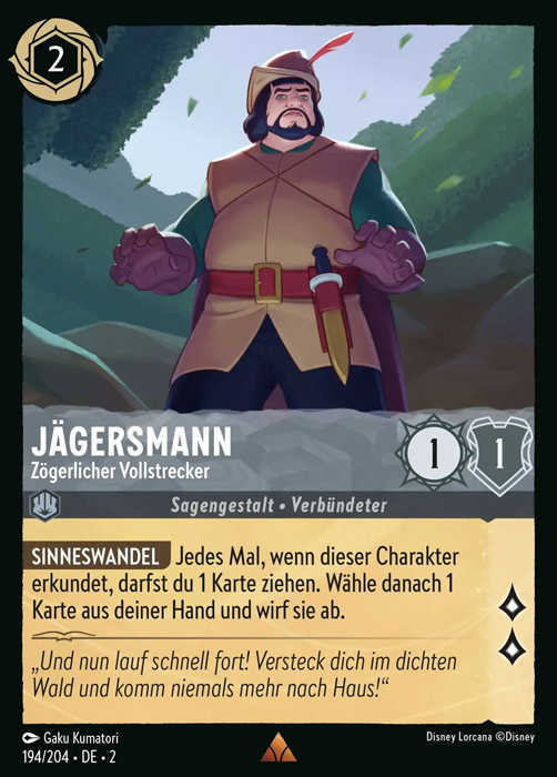 Lorcana Aufstieg der Flutgestalten 2-194 R Jägersmann Stahl