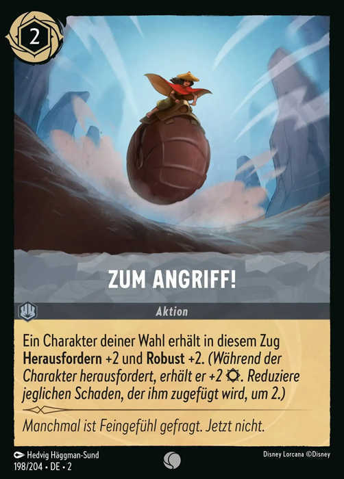 Lorcana Aufstieg der Flutgestalten 2-198 C Zum Angriff! Stahl