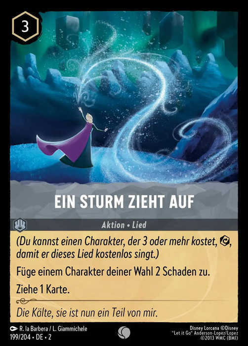 Lorcana Aufstieg der Flutgestalten 2-199 C Ein Sturm zieht auf Stahl