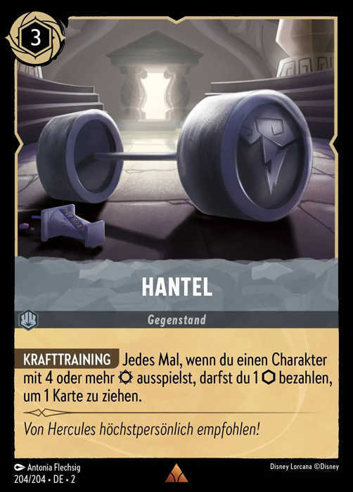 Lorcana Aufstieg der Flutgestalten 2-204 R Hantel Stahl