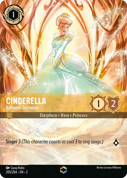 Lorcana Aufstieg der Flutgestalten 2-205 Verzaubert Cinderella Bernstein