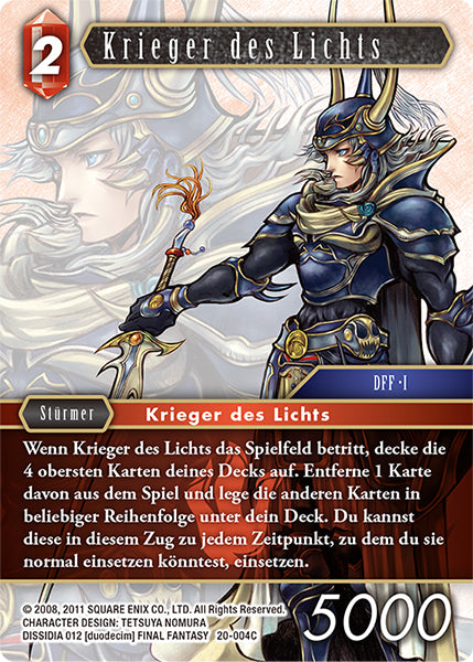 Final Fantasy Opus 20-004 C Krieger des Lichts Feuer