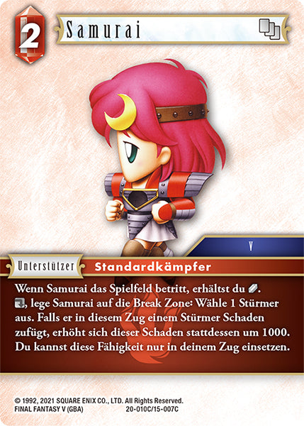 Final Fantasy Opus 20-010 C Samurai Feuer