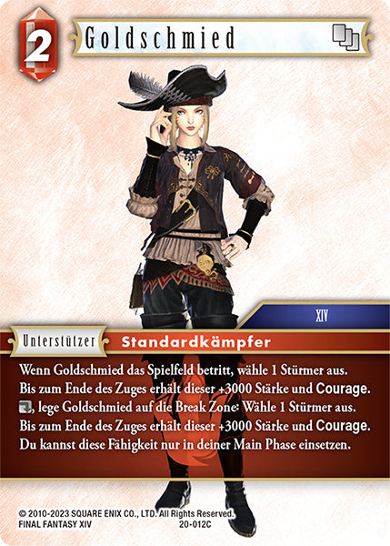 Final Fantasy Opus 20-012 C Goldschmied Feuer