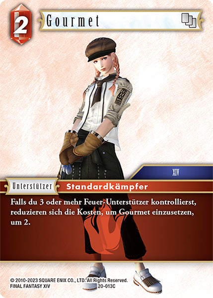 Final Fantasy Opus 20-013 C Gourmet Feuer