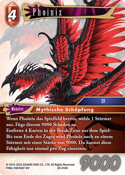 Final Fantasy Opus 20-018 H Phoinix Feuer