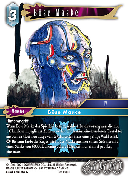 Final Fantasy Opus 20-038 H Böse Maske Eis