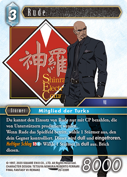 Final Fantasy Opus 20-039 R Rude Eis