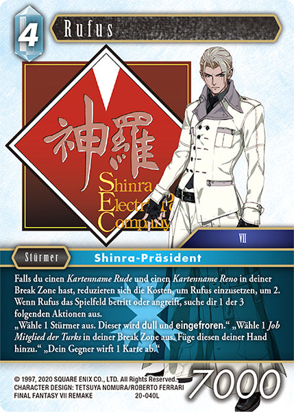 Final Fantasy Opus 20-040 L Rufus EIs