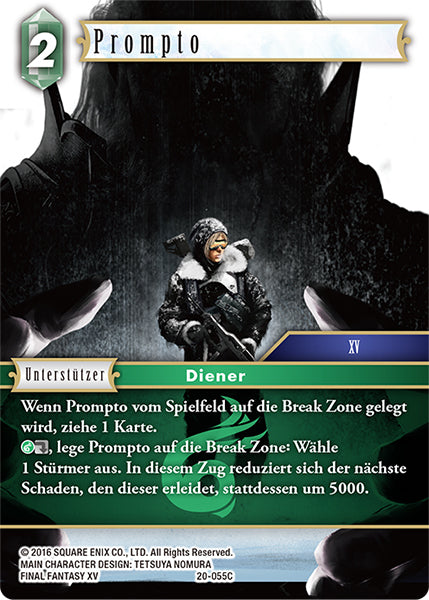 Final Fantasy Opus 20-055 C Prompto WInd
