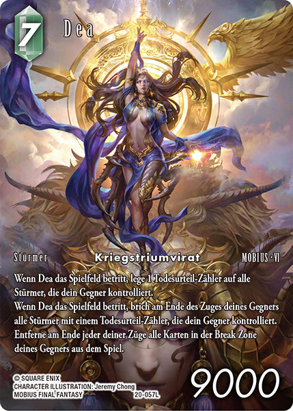 Final Fantasy 20-057L Dea Full Art Premium - Legacy Karte aus OPUS 26