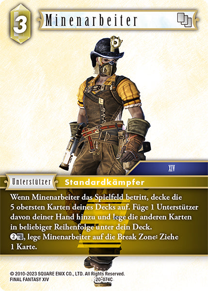 Final Fantasy Opus 20-074 C Minenarbeiter Erde