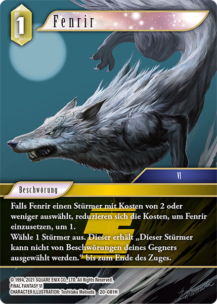 Final Fantasy Opus 20-081 H Fenrir Erde