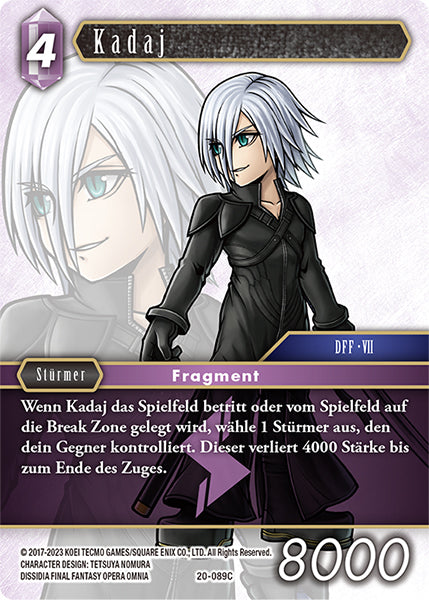Final Fantasy Opus 20-089 C Kadaj Blitz
