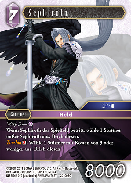 Final Fantasy Opus 20-097 C Sephiroth Blitz