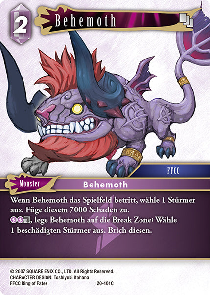 Final Fantasy Opus 20-101 C Behemoth Blitz