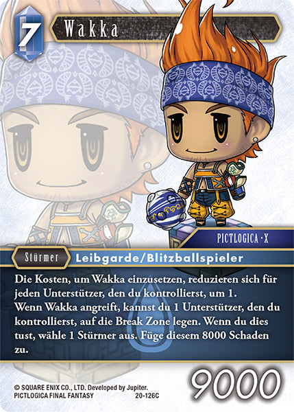 Final Fantasy Opus 20-126 C Wakka Wasser