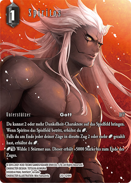 Final Fantasy Opus 20-129 H Spiritos Dunkelheit