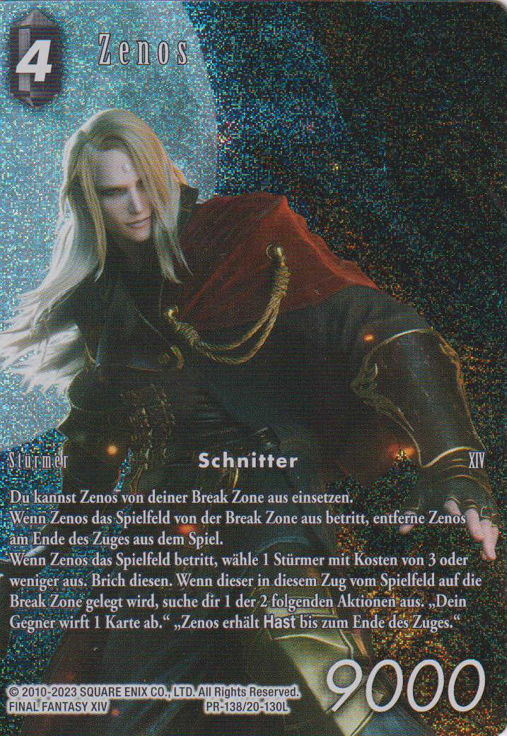 Final Fantasy Opus 20-130 L Zenos Dunkelheit