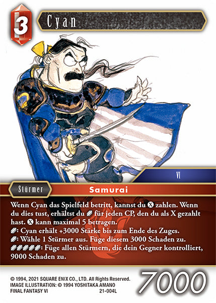 Final Fantasy Opus 21-004 L Cyan Feuer