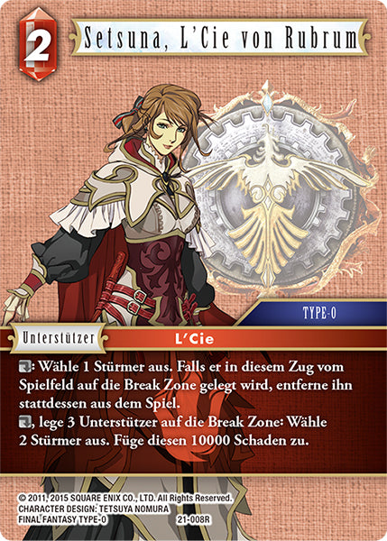 Final Fantasy Opus 21-008 R Setsuna, LCie von Rubrum Feuer