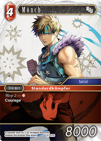Final Fantasy Opus 21-017 C Mönch Feuer
