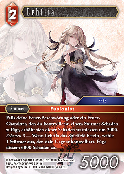 Final Fantasy Opus 21-020 C Lehftia Feuer