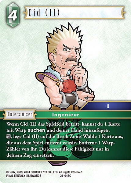 Final Fantasy Opus 21-046 C Cid (II) Wind