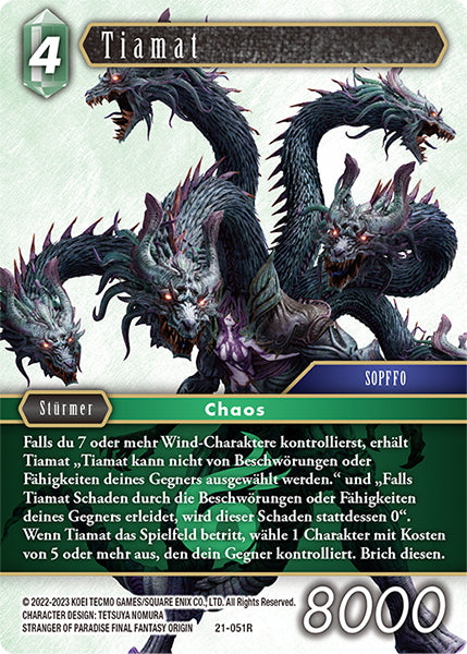 Final Fantasy Opus 21-051 R Tiamat Wind