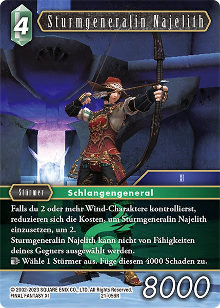 Final Fantasy Opus 21-056 R Sturmgeneralin Najelith Wind