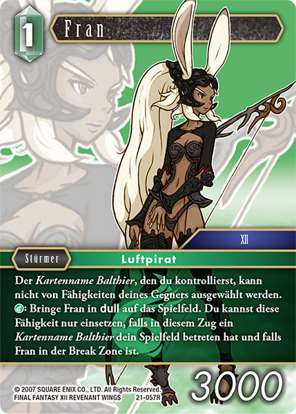 Final Fantasy Opus 21-057 R Fran Wind