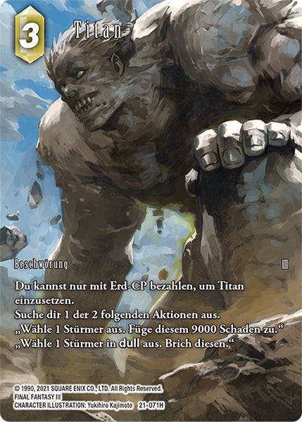 Final Fantasy Opus 21-071 H Titan Erde
