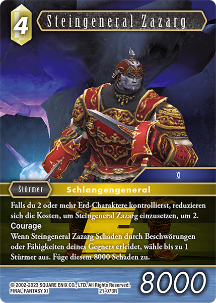 Final Fantasy Opus 21-073 R Steingeneral Zazarg Erde