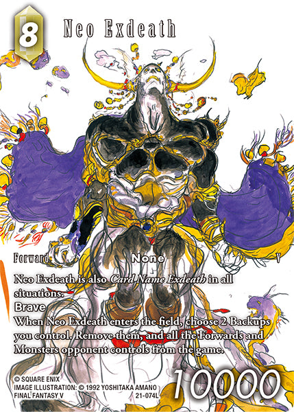 Final Fantasy 21-074L Neo Exdeath Full Art Premium - Legacy Karte aus OPUS 27