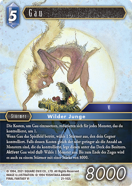Final Fantasy Opus 21-102 L Gau Wasser