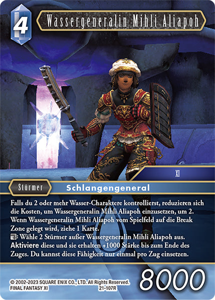 Final Fantasy Opus 21-107 R Wassergeneralin Mihli Aliapoh Wasser