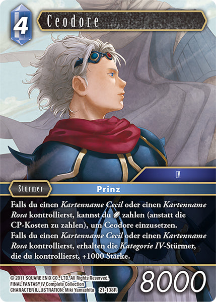 Final Fantasy Opus 21-108 R Ceodore Wasser