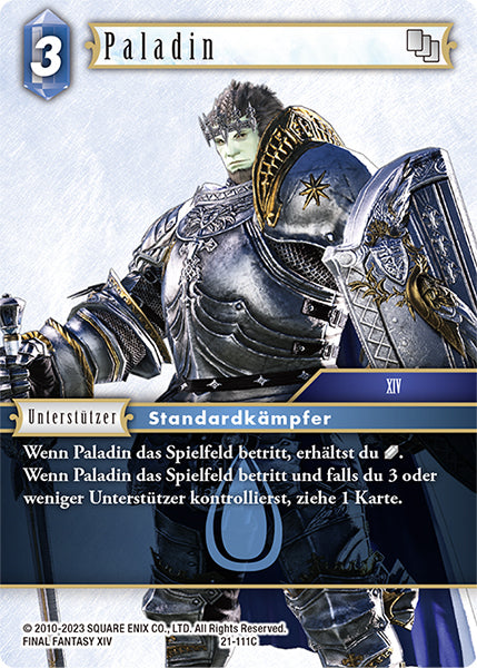 Final Fantasy Opus 21-111 C Paladin Wasser