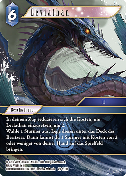 Final Fantasy Opus 21-116 H Leviathan Wasser