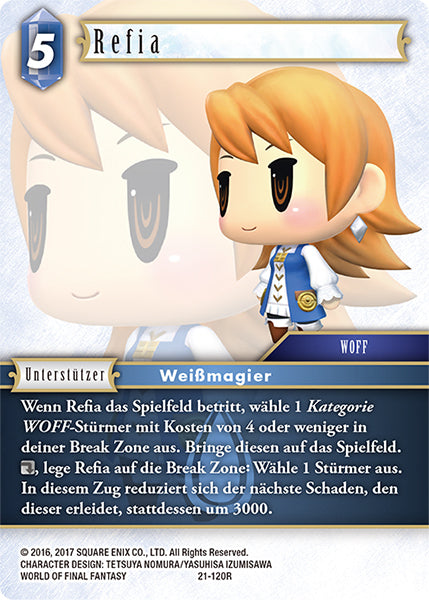 Final Fantasy Opus 21-120 R Refia Wasser