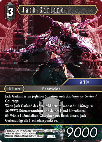 Final Fantasy Opus 21-124 L Jack Garland Dunkelheit