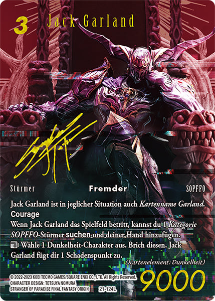 Final Fantasy Opus 21-124 L Jack Garland Dunkelheit