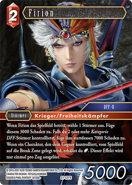 Final Fantasy Opus 21-127 S Firion Feuer